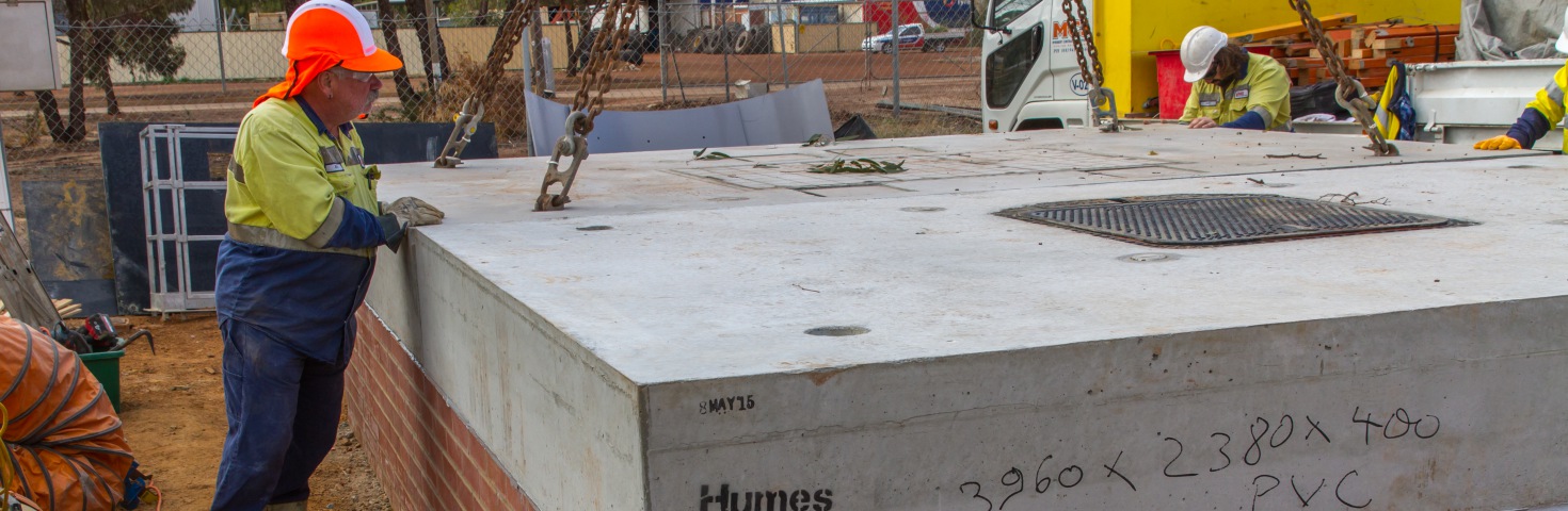 Corrigin Sewer Pump Lid Installation